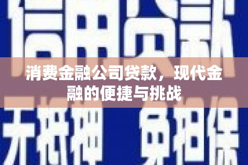 垣曲消费金融公司贷款，现代金融的便捷与挑战