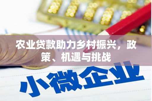 垣曲农业贷款助力乡村振兴，政策、机遇与挑战