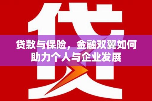 垣曲贷款与保险，金融双翼如何助力个人与企业发展