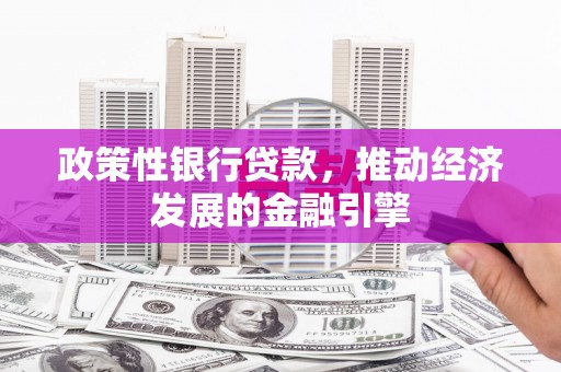 垣曲政策性银行贷款，推动经济发展的金融引擎