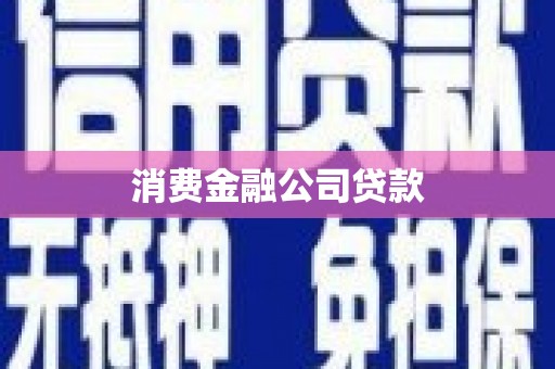 垣曲消费金融公司贷款