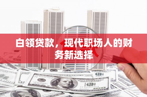 垣曲白领贷款，现代职场人的财务新选择