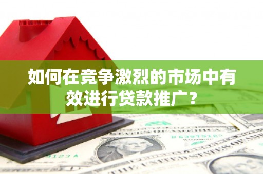 垣曲如何在竞争激烈的市场中有效进行贷款推广？