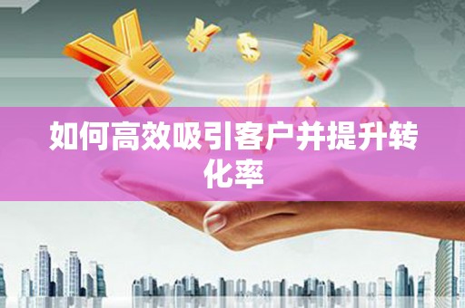垣曲如何高效吸引客户并提升转化率