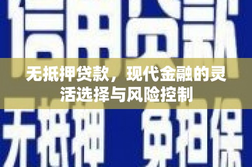 垣曲无抵押贷款，现代金融的灵活选择与风险控制