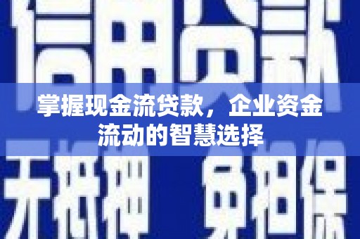 垣曲掌握现金流贷款，企业资金流动的智慧选择