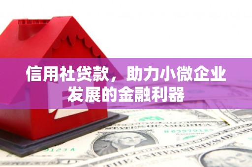 垣曲信用社贷款，助力小微企业发展的金融利器