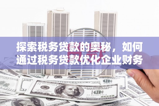 垣曲探索税务贷款的奥秘，如何通过税务贷款优化企业财务