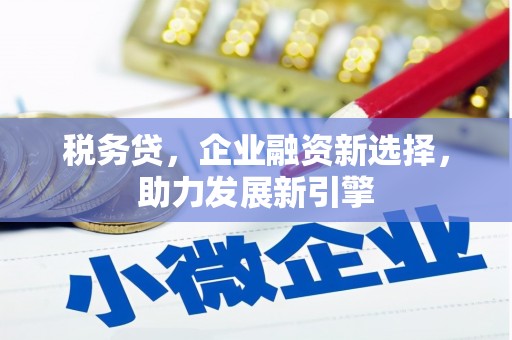 垣曲税务贷，企业融资新选择，助力发展新引擎