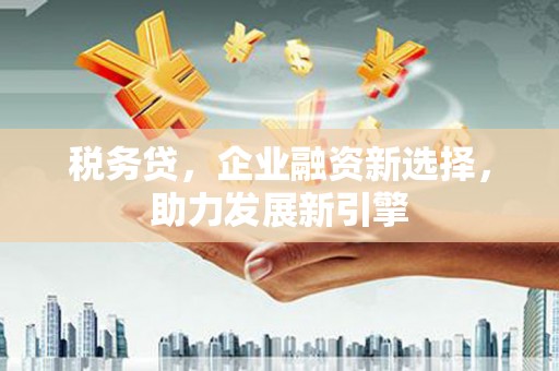 垣曲税务贷，企业融资新选择，助力发展新引擎