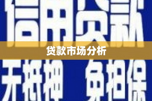 垣曲贷款市场分析