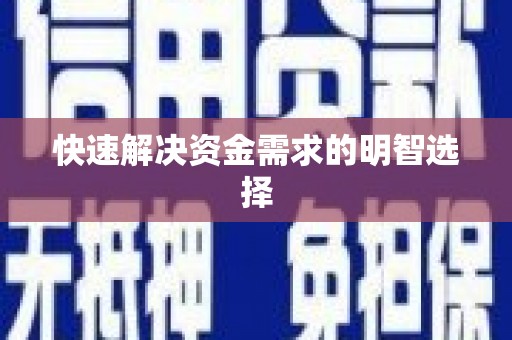垣曲快速解决资金需求的明智选择